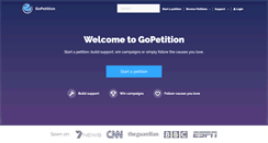 Desktop Screenshot of gopetition.com