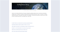 Desktop Screenshot of blog.gopetition.com
