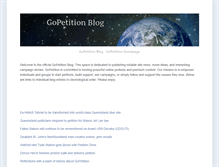 Tablet Screenshot of blog.gopetition.com